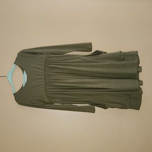 Remie Girl green long sleeve dress size 5 *EUC